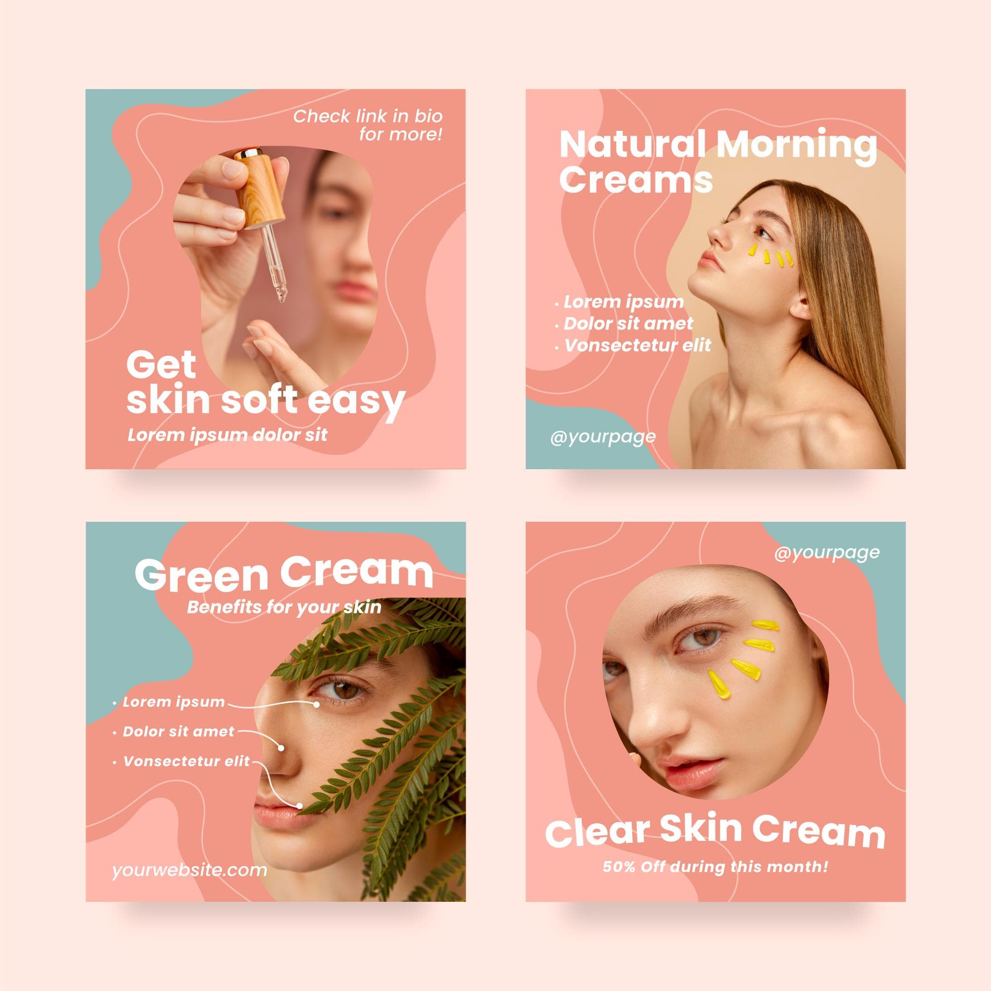 Social Campaign for “GlowSkin”